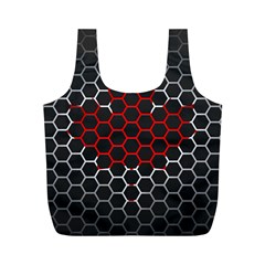 Canada Flag Hexagon Full Print Recycle Bag (m) by HermanTelo