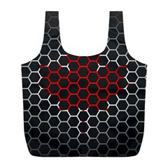 Canada Flag Hexagon Full Print Recycle Bag (l) by HermanTelo