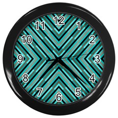 Fabric Sage Grey Wall Clock (black) by HermanTelo