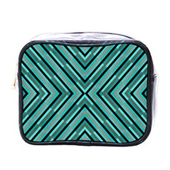 Fabric Sage Grey Mini Toiletries Bag (one Side)