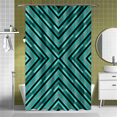 Fabric Sage Grey Shower Curtain 48  X 72  (small)  by HermanTelo