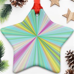 Background Burst Abstract Color Star Ornament (two Sides)