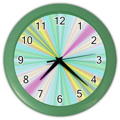 Background Burst Abstract Color Color Wall Clock by HermanTelo