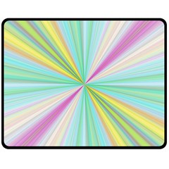 Background Burst Abstract Color Fleece Blanket (medium)  by HermanTelo