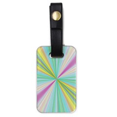 Background Burst Abstract Color Luggage Tag (one Side)