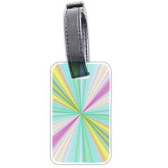 Background Burst Abstract Color Luggage Tag (two Sides)