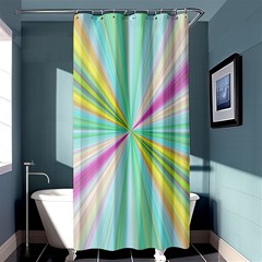 Background Burst Abstract Color Shower Curtain 36  X 72  (stall)  by HermanTelo