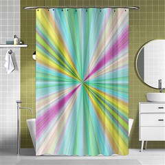 Background Burst Abstract Color Shower Curtain 48  X 72  (small)  by HermanTelo