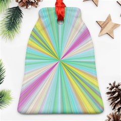 Background Burst Abstract Color Bell Ornament (two Sides)