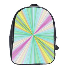 Background Burst Abstract Color School Bag (xl)