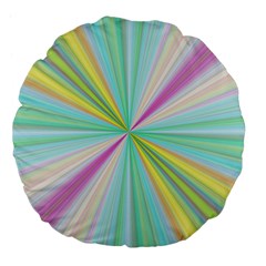 Background Burst Abstract Color Large 18  Premium Flano Round Cushions by HermanTelo