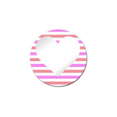 Love Heart Valentine S Day Golf Ball Marker by HermanTelo