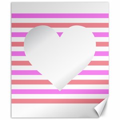 Love Heart Valentine S Day Canvas 8  X 10 