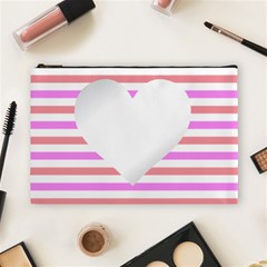 Love Heart Valentine S Day Cosmetic Bag (large)