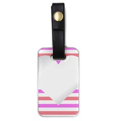 Love Heart Valentine S Day Luggage Tag (one Side) by HermanTelo