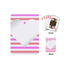 Love Heart Valentine S Day Playing Cards Single Design (mini)