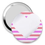 Love Heart Valentine S Day 3  Handbag Mirrors Front