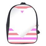 Love Heart Valentine S Day School Bag (XL) Front