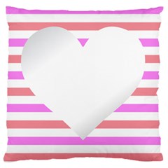 Love Heart Valentine S Day Large Flano Cushion Case (one Side)