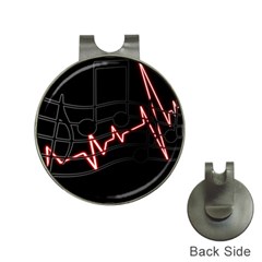 Music Wallpaper Heartbeat Melody Hat Clips with Golf Markers