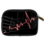 Music Wallpaper Heartbeat Melody Digital Camera Leather Case Back