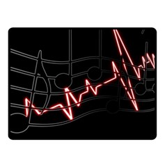 Music Wallpaper Heartbeat Melody Fleece Blanket (small)