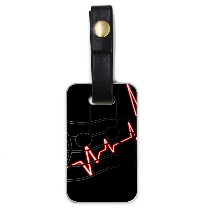 Music Wallpaper Heartbeat Melody Luggage Tag (one side)