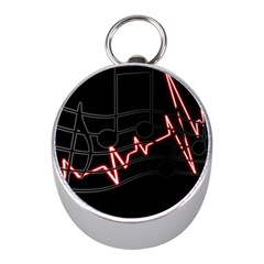 Music Wallpaper Heartbeat Melody Mini Silver Compasses