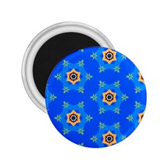 Pattern Backgrounds Blue Star 2 25  Magnets by HermanTelo