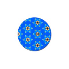 Pattern Backgrounds Blue Star Golf Ball Marker (10 Pack)