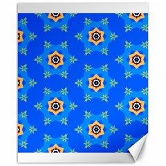 Pattern Backgrounds Blue Star Canvas 16  X 20  by HermanTelo