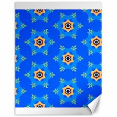 Pattern Backgrounds Blue Star Canvas 18  X 24 