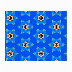 Pattern Backgrounds Blue Star Small Glasses Cloth (2 Sides)