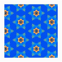 Pattern Backgrounds Blue Star Medium Glasses Cloth by HermanTelo