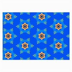 Pattern Backgrounds Blue Star Large Glasses Cloth