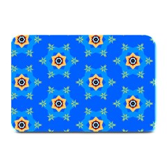 Pattern Backgrounds Blue Star Plate Mats