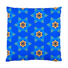 Pattern Backgrounds Blue Star Standard Cushion Case (one Side)