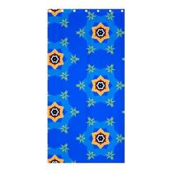 Pattern Backgrounds Blue Star Shower Curtain 36  X 72  (stall)  by HermanTelo