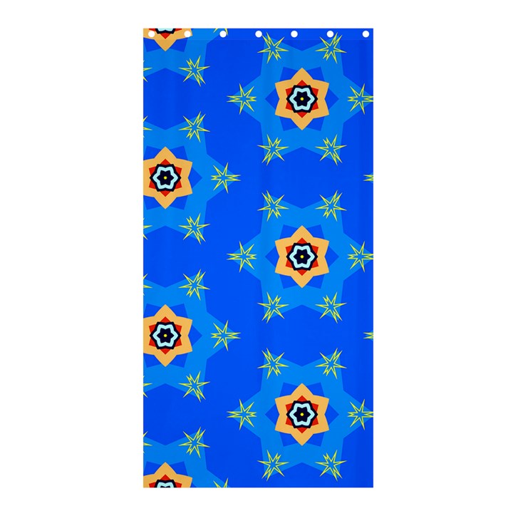 Pattern Backgrounds Blue Star Shower Curtain 36  x 72  (Stall) 