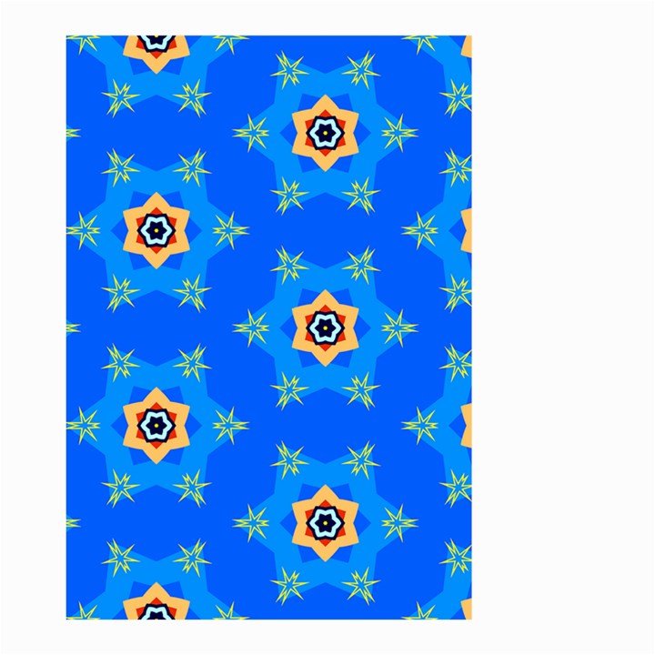 Pattern Backgrounds Blue Star Small Garden Flag (Two Sides)