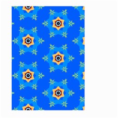 Pattern Backgrounds Blue Star Large Garden Flag (two Sides) by HermanTelo