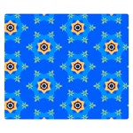 Pattern Backgrounds Blue Star Double Sided Flano Blanket (Small)  50 x40  Blanket Front