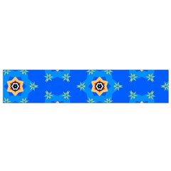 Pattern Backgrounds Blue Star Small Flano Scarf by HermanTelo