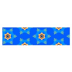 Pattern Backgrounds Blue Star Satin Scarf (oblong)