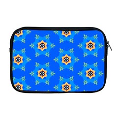 Pattern Backgrounds Blue Star Apple Macbook Pro 17  Zipper Case by HermanTelo