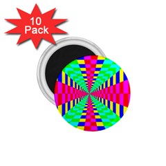 Maze Rainbow Vortex 1 75  Magnets (10 Pack)  by HermanTelo