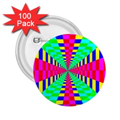 Maze Rainbow Vortex 2.25  Buttons (100 pack) 