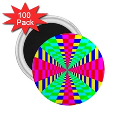 Maze Rainbow Vortex 2 25  Magnets (100 Pack)  by HermanTelo