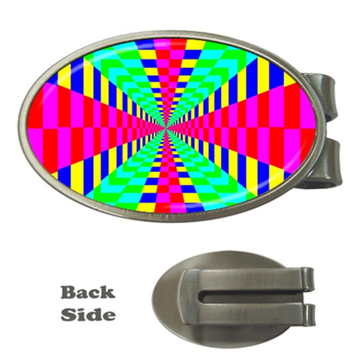 Maze Rainbow Vortex Money Clips (Oval) 