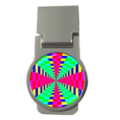 Maze Rainbow Vortex Money Clips (Round) 